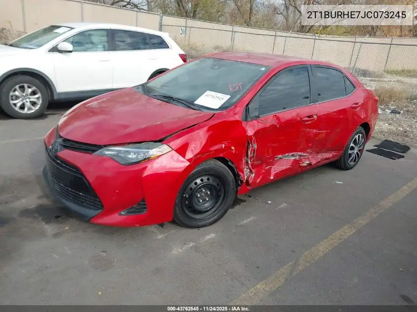 2T1BURHE7JC073245 2018 Toyota Corolla Le