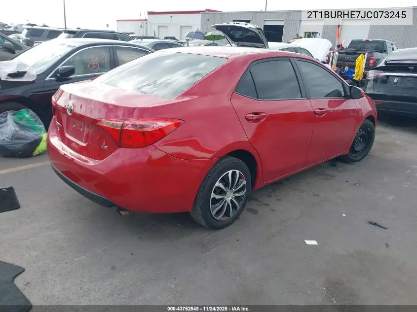 2T1BURHE7JC073245 2018 Toyota Corolla Le