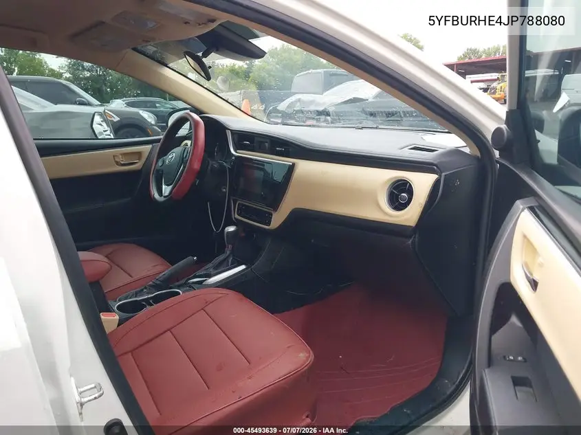 2018 Toyota Corolla Le VIN: 5YFBURHE4JP788080 Lot: 45493639