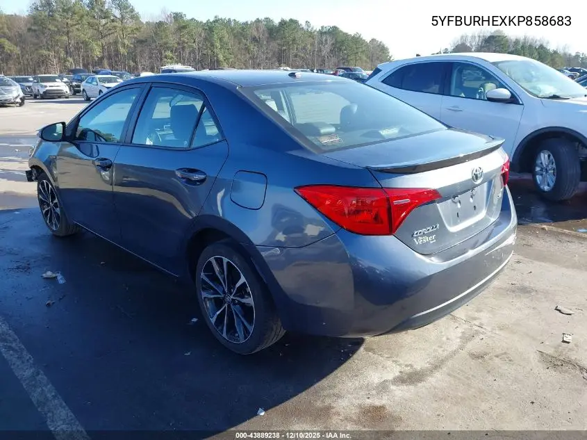 5YFBURHEXKP858683 2019 Toyota Corolla Se