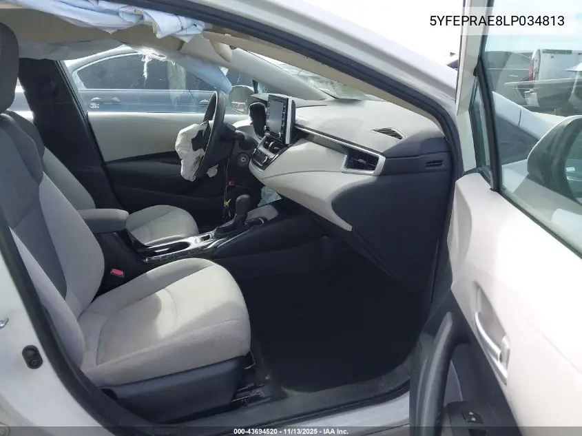 5YFEPRAE8LP034813 2020 Toyota Corolla Le
