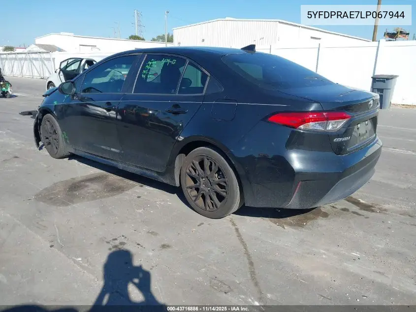 5YFDPRAE7LP067944 2020 Toyota Corolla L