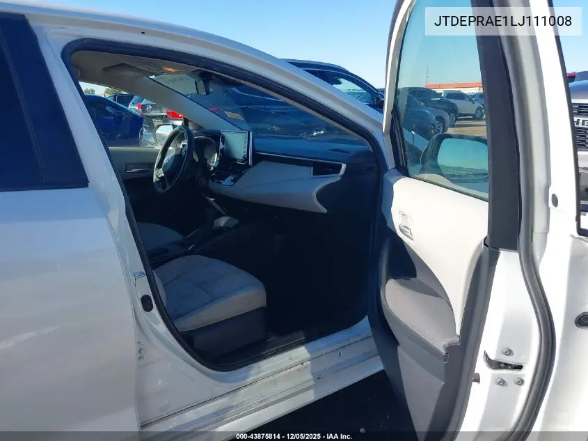 JTDEPRAE1LJ111008 2020 Toyota Corolla Le