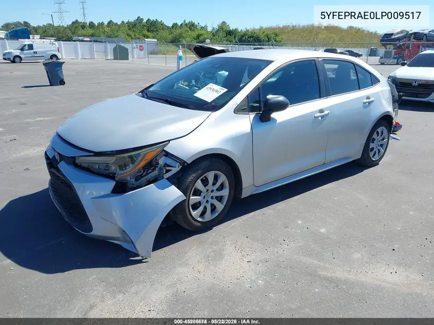 5YFEPRAE0LP009517 2020 Toyota Corolla Le
