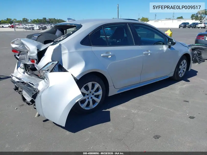 5YFEPRAE0LP009517 2020 Toyota Corolla Le