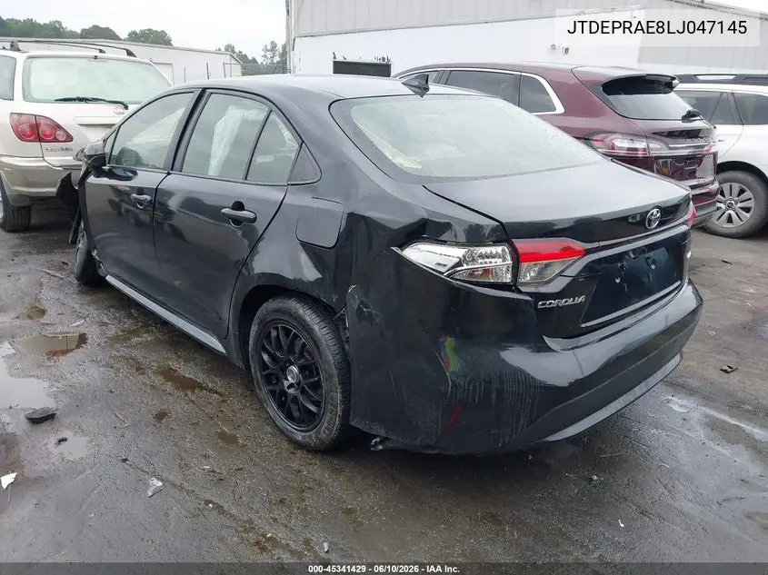 JTDEPRAE8LJ047145 2020 Toyota Corolla Le