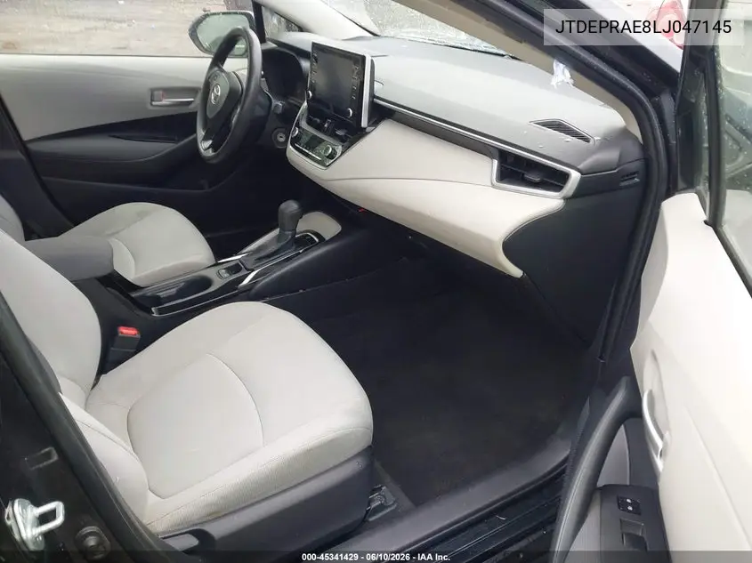 JTDEPRAE8LJ047145 2020 Toyota Corolla Le