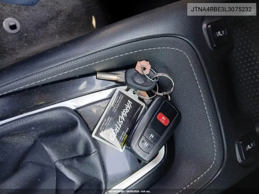 JTNA4RBE3L3075232 2020 Toyota Corolla Xse