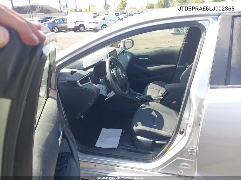 2020 Toyota Corolla Le VIN: JTDEPRAE6LJ002365 Lot: 45497945