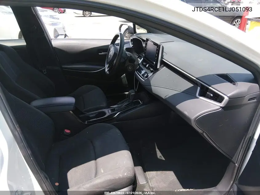 2020 Toyota Corolla Se VIN: JTDS4RCE1LJ051093 Lot: 45670923