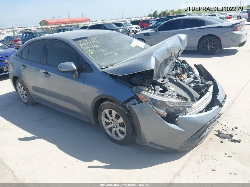 2020 Toyota Corolla Le VIN: JTDEPRAE9LJ102279 Lot: 45689034