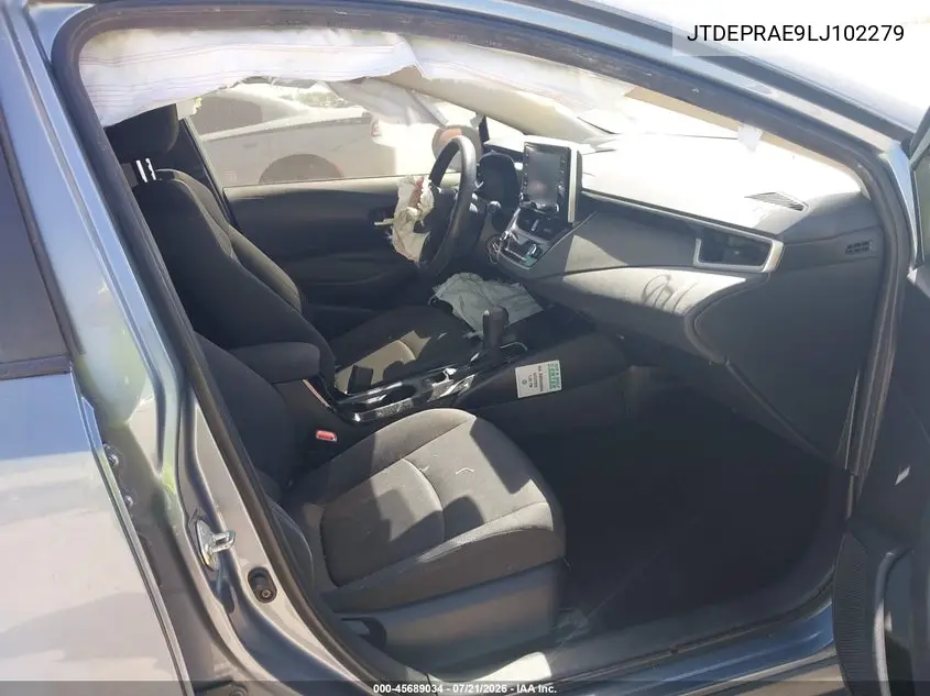 2020 Toyota Corolla Le VIN: JTDEPRAE9LJ102279 Lot: 45689034
