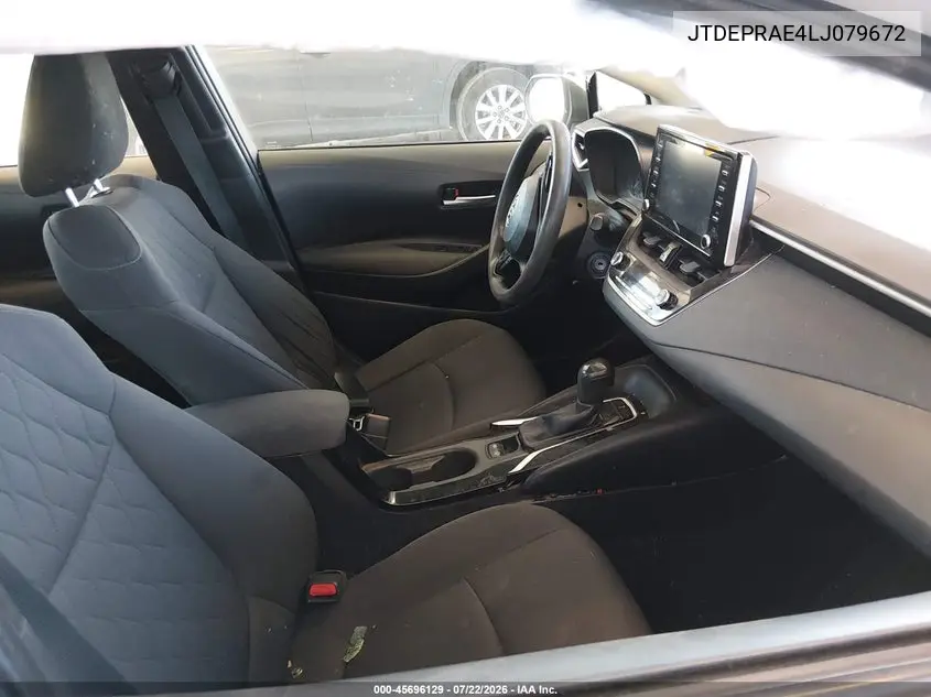 2020 Toyota Corolla Le VIN: JTDEPRAE4LJ079672 Lot: 45696129