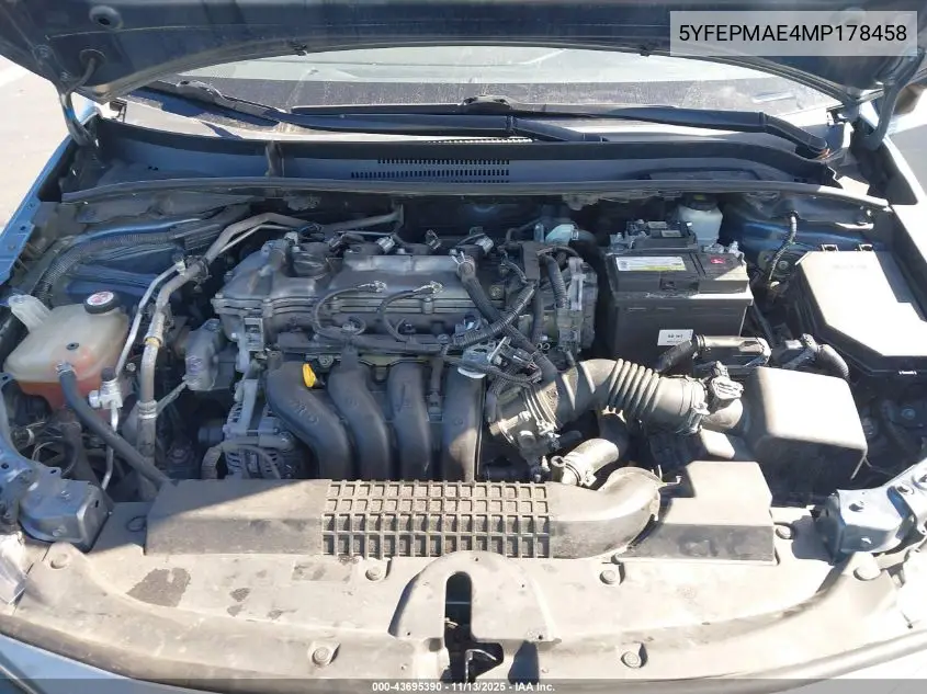 5YFEPMAE4MP178458 2021 Toyota Corolla Le