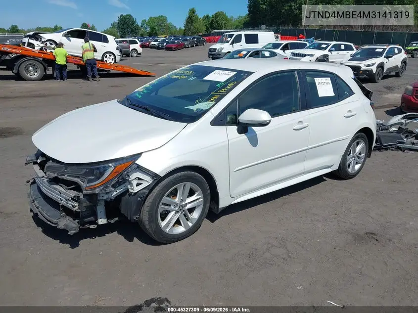 2021 Toyota Corolla Se VIN: JTND4MBE4M3141319 Lot: 45327309