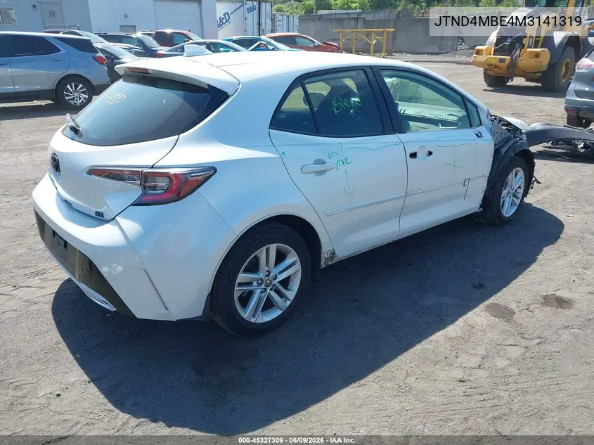 2021 Toyota Corolla Se VIN: JTND4MBE4M3141319 Lot: 45327309