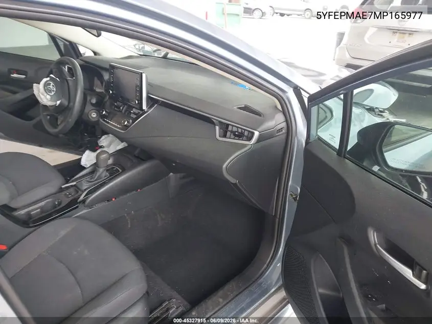 2021 Toyota Corolla Le VIN: 5YFEPMAE7MP165977 Lot: 45327915