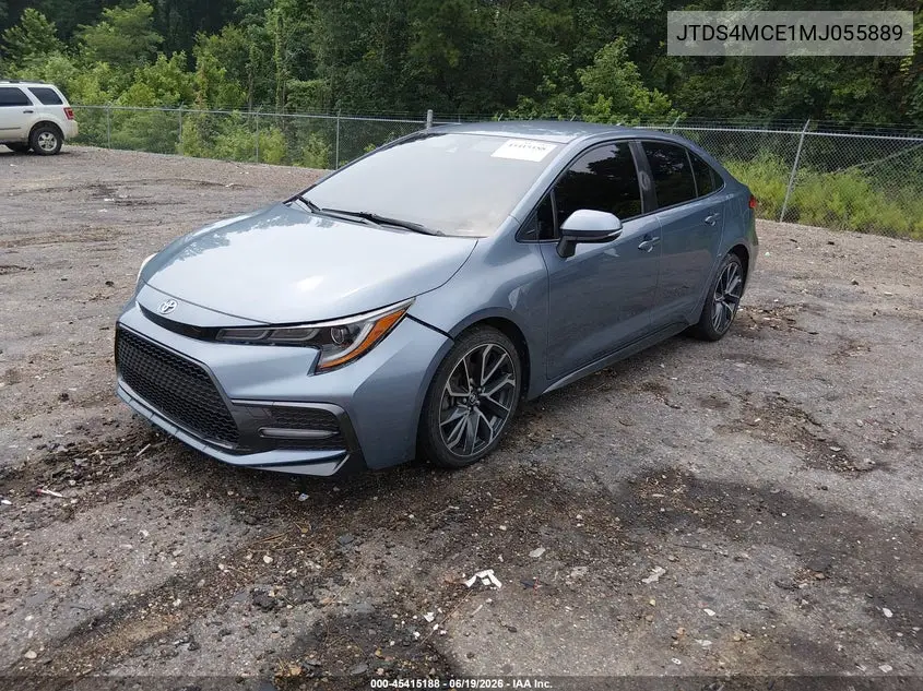 2021 Toyota Corolla Se VIN: JTDS4MCE1MJ055889 Lot: 45415188