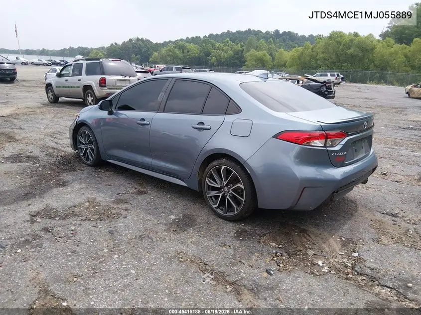 2021 Toyota Corolla Se VIN: JTDS4MCE1MJ055889 Lot: 45415188
