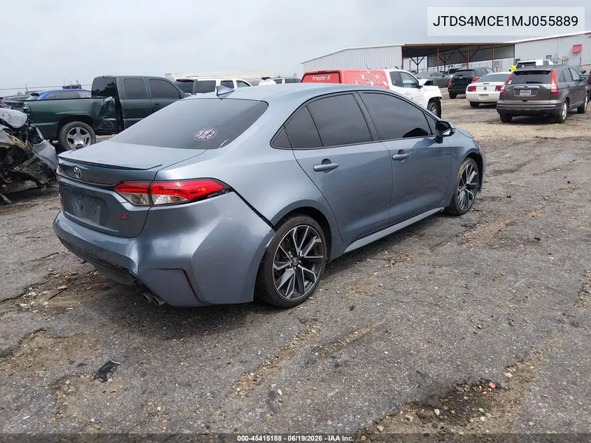 2021 Toyota Corolla Se VIN: JTDS4MCE1MJ055889 Lot: 45415188