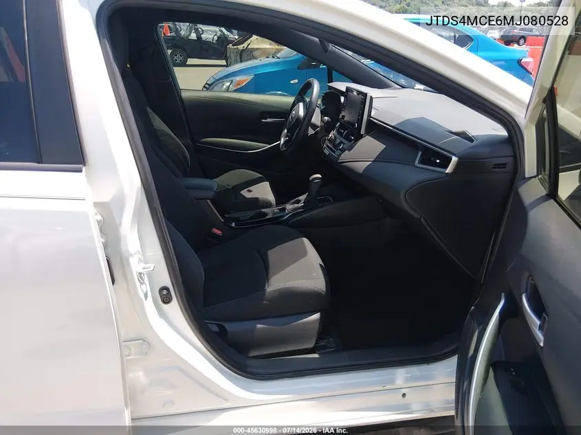 2021 Toyota Corolla Se VIN: JTDS4MCE6MJ080528 Lot: 45630998