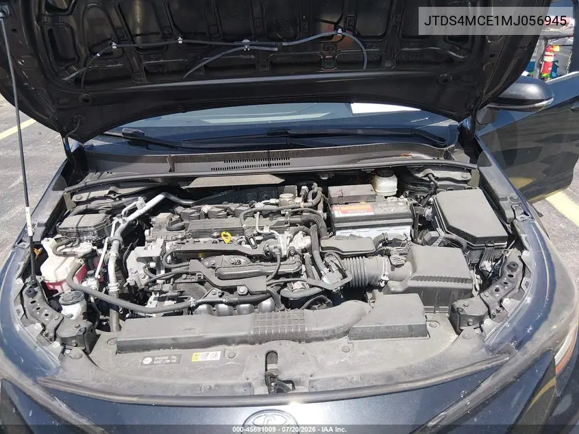 2021 Toyota Corolla Se VIN: JTDS4MCE1MJ056945 Lot: 45681009