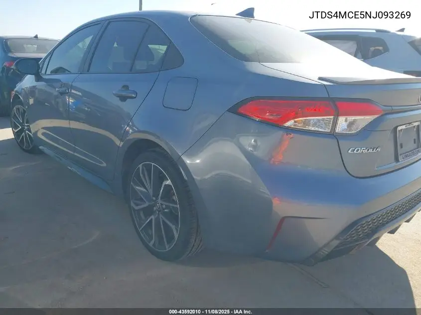 JTDS4MCE5NJ093269 2022 Toyota Corolla Se