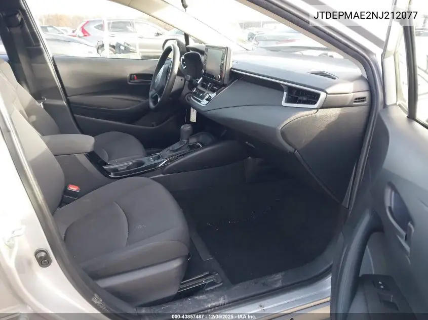 JTDEPMAE2NJ212077 2022 Toyota Corolla Le