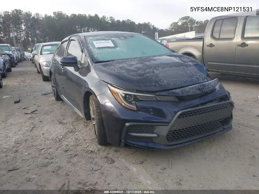 5YFS4MCE8NP121531 2022 Toyota Corolla Se