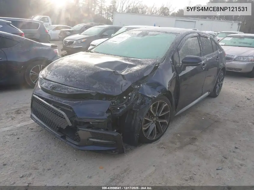 5YFS4MCE8NP121531 2022 Toyota Corolla Se
