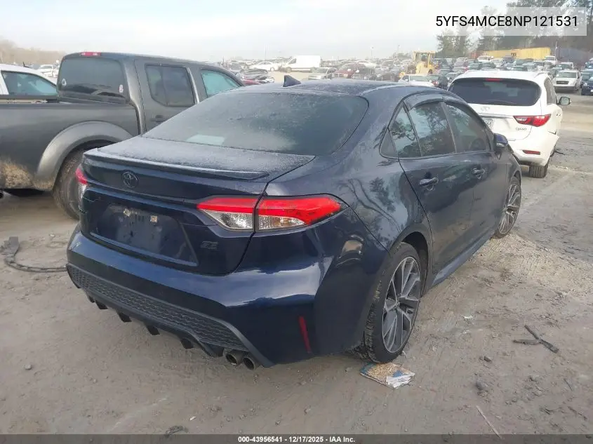 5YFS4MCE8NP121531 2022 Toyota Corolla Se