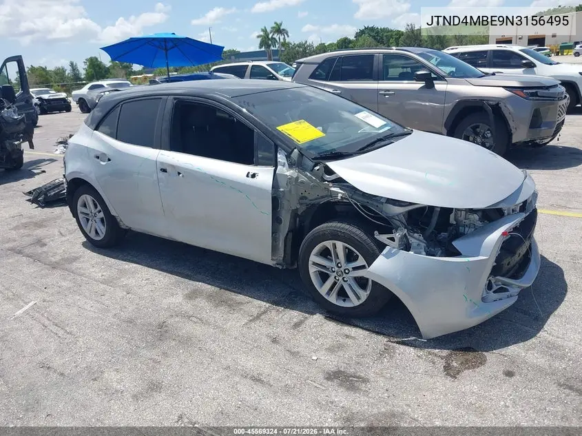 2022 Toyota Corolla Se VIN: JTND4MBE9N3156495 Lot: 45569324