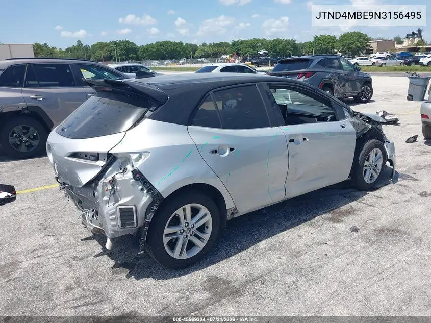2022 Toyota Corolla Se VIN: JTND4MBE9N3156495 Lot: 45569324