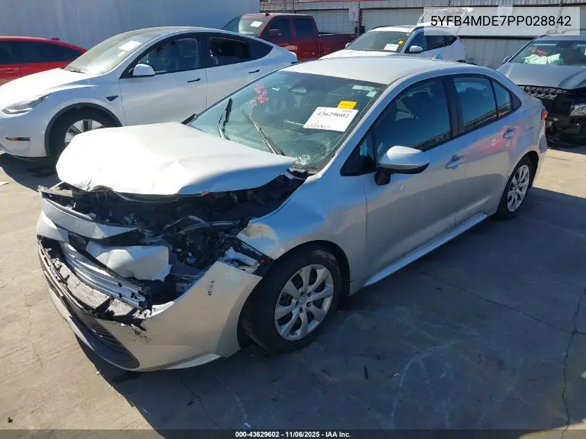 5YFB4MDE7PP028842 2023 Toyota Corolla Le