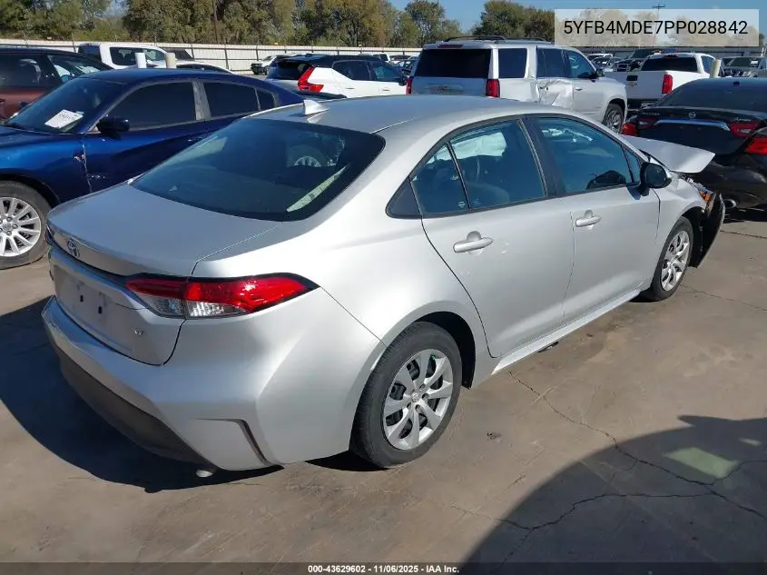 5YFB4MDE7PP028842 2023 Toyota Corolla Le