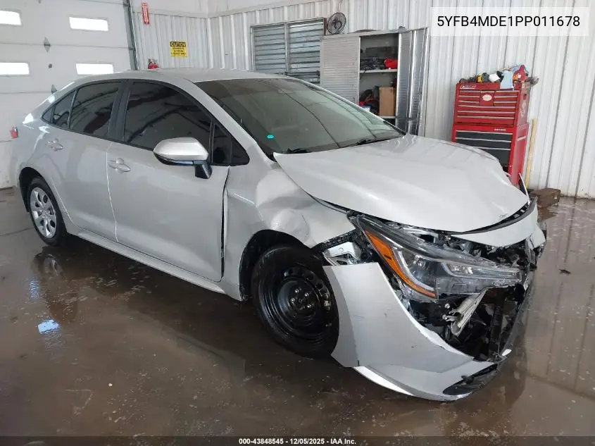 5YFB4MDE1PP011678 2023 Toyota Corolla Le