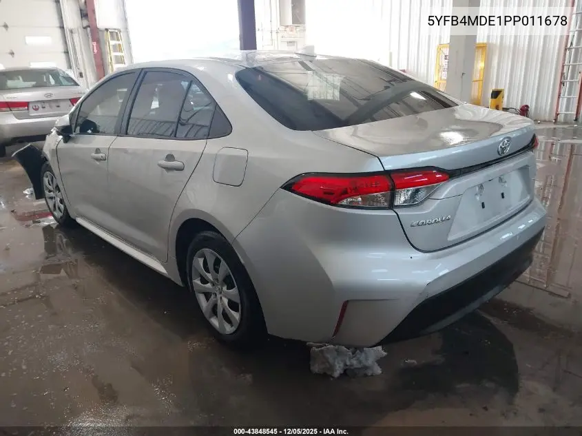 5YFB4MDE1PP011678 2023 Toyota Corolla Le