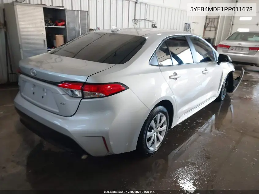5YFB4MDE1PP011678 2023 Toyota Corolla Le
