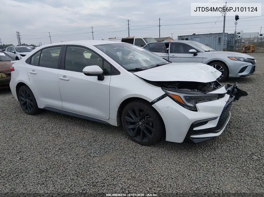 2023 Toyota Corolla Se VIN: JTDS4MCE6PJ101124 Lot: 45656314
