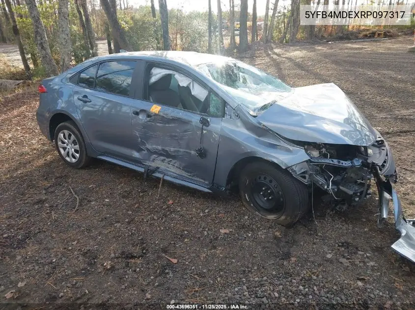 5YFB4MDEXRP097317 2024 Toyota Corolla Le