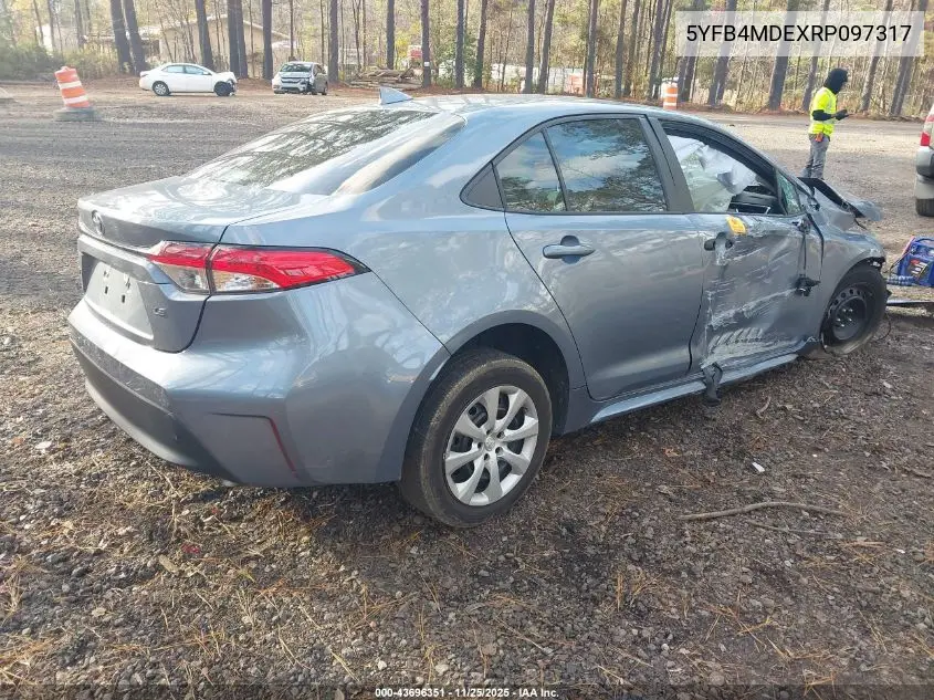 5YFB4MDEXRP097317 2024 Toyota Corolla Le
