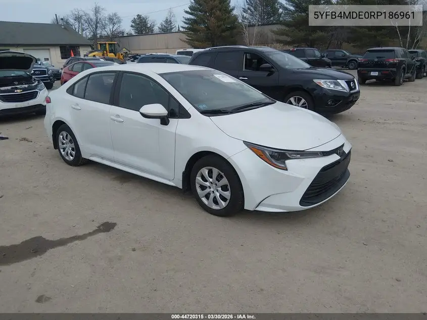 5YFB4MDE0RP186961 2024 Toyota Corolla Le