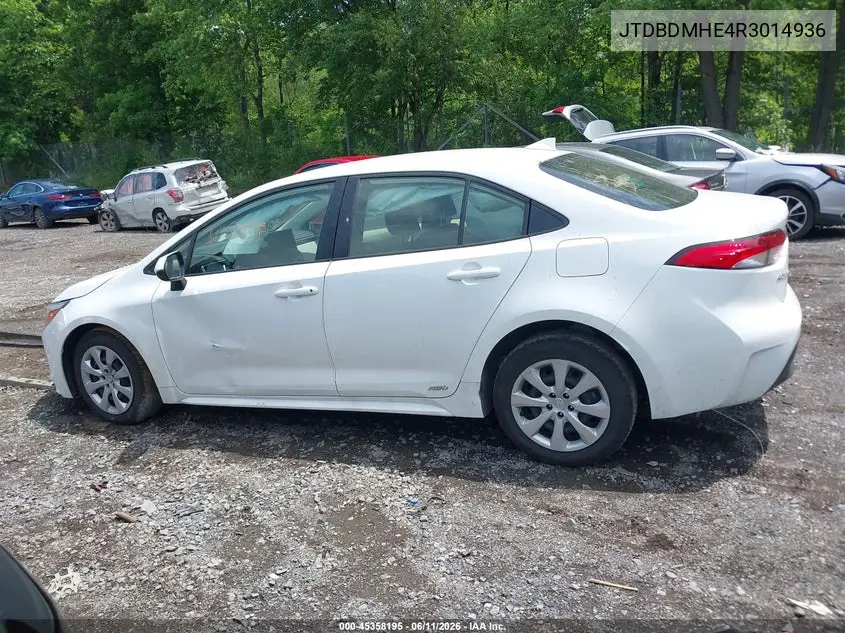 2024 Toyota Corolla Hybrid Le VIN: JTDBDMHE4R3014936 Lot: 45358195