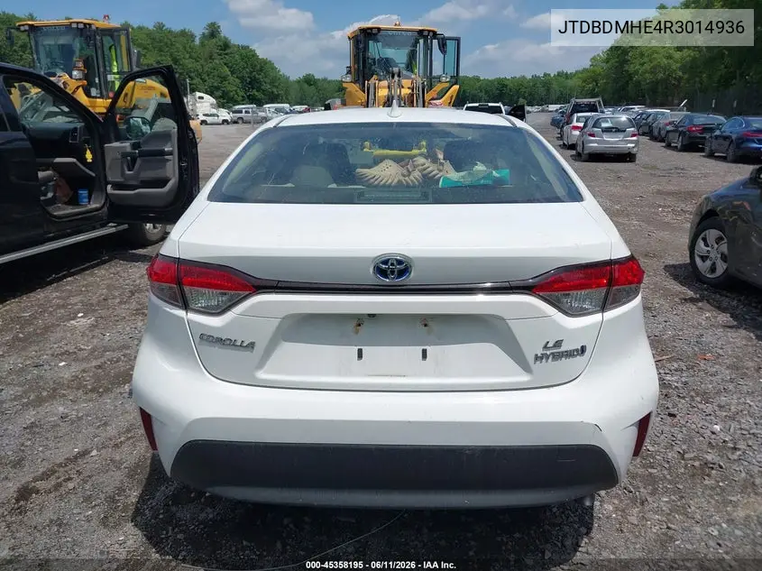 2024 Toyota Corolla Hybrid Le VIN: JTDBDMHE4R3014936 Lot: 45358195