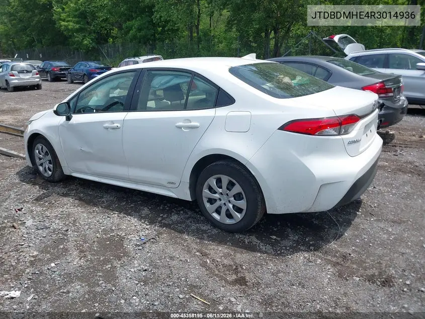 2024 Toyota Corolla Hybrid Le VIN: JTDBDMHE4R3014936 Lot: 45358195
