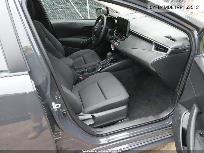 2024 Toyota Corolla Le VIN: 5YFB4MDE1RP163513 Lot: 45649841