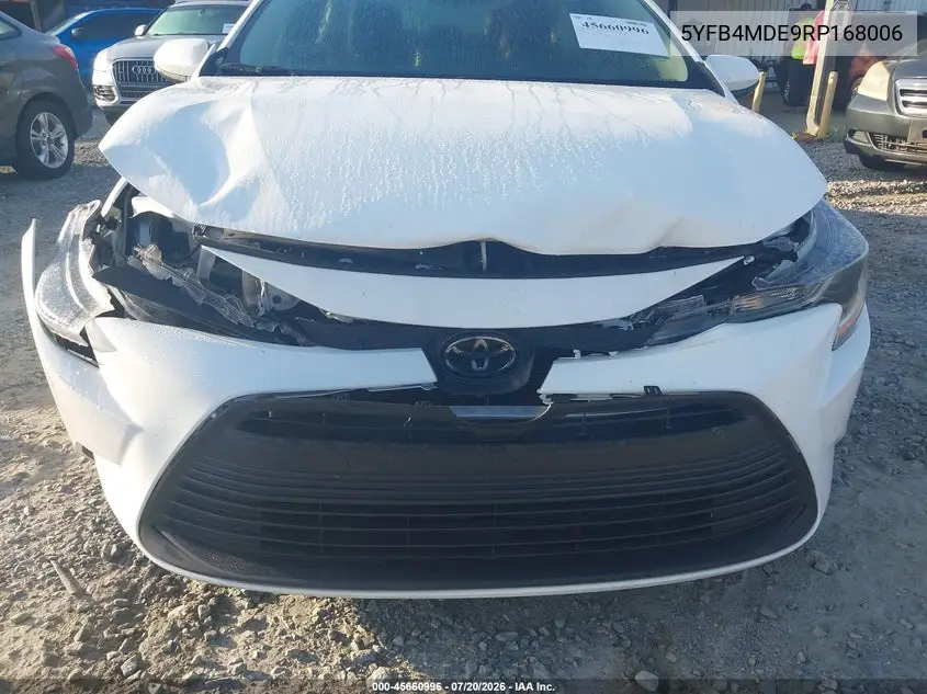 2024 Toyota Corolla Le VIN: 5YFB4MDE9RP168006 Lot: 45660996