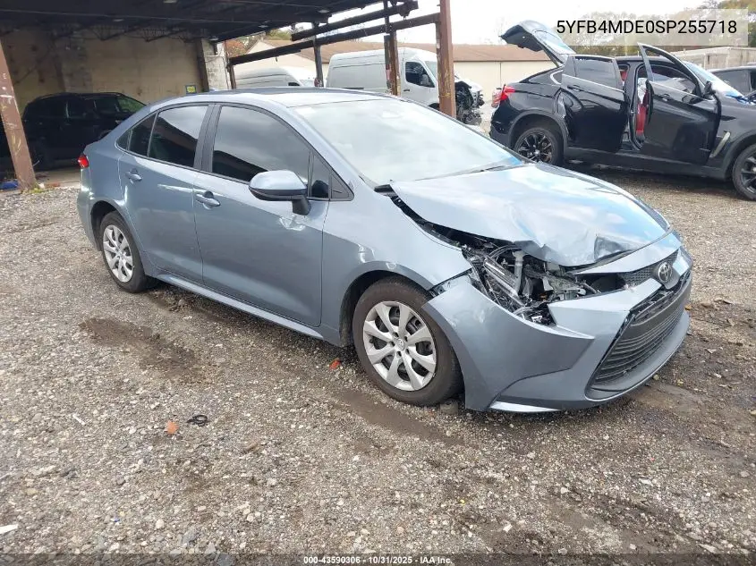 5YFB4MDE0SP255718 2025 Toyota Corolla Le
