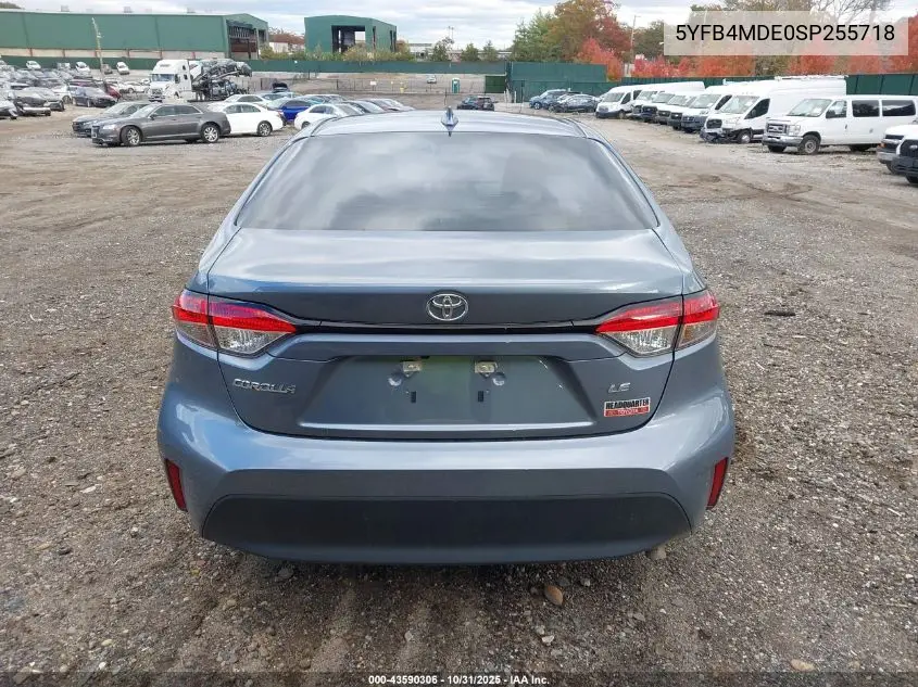 5YFB4MDE0SP255718 2025 Toyota Corolla Le