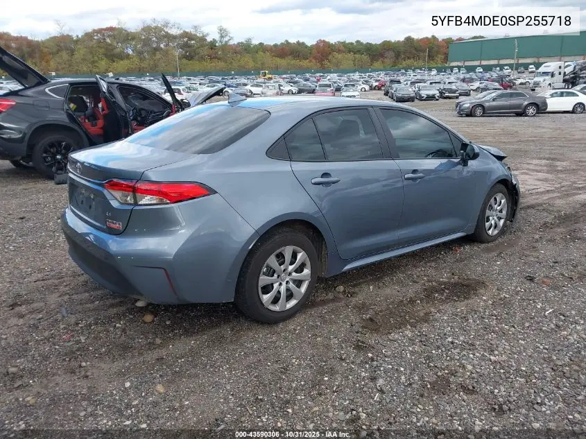 5YFB4MDE0SP255718 2025 Toyota Corolla Le